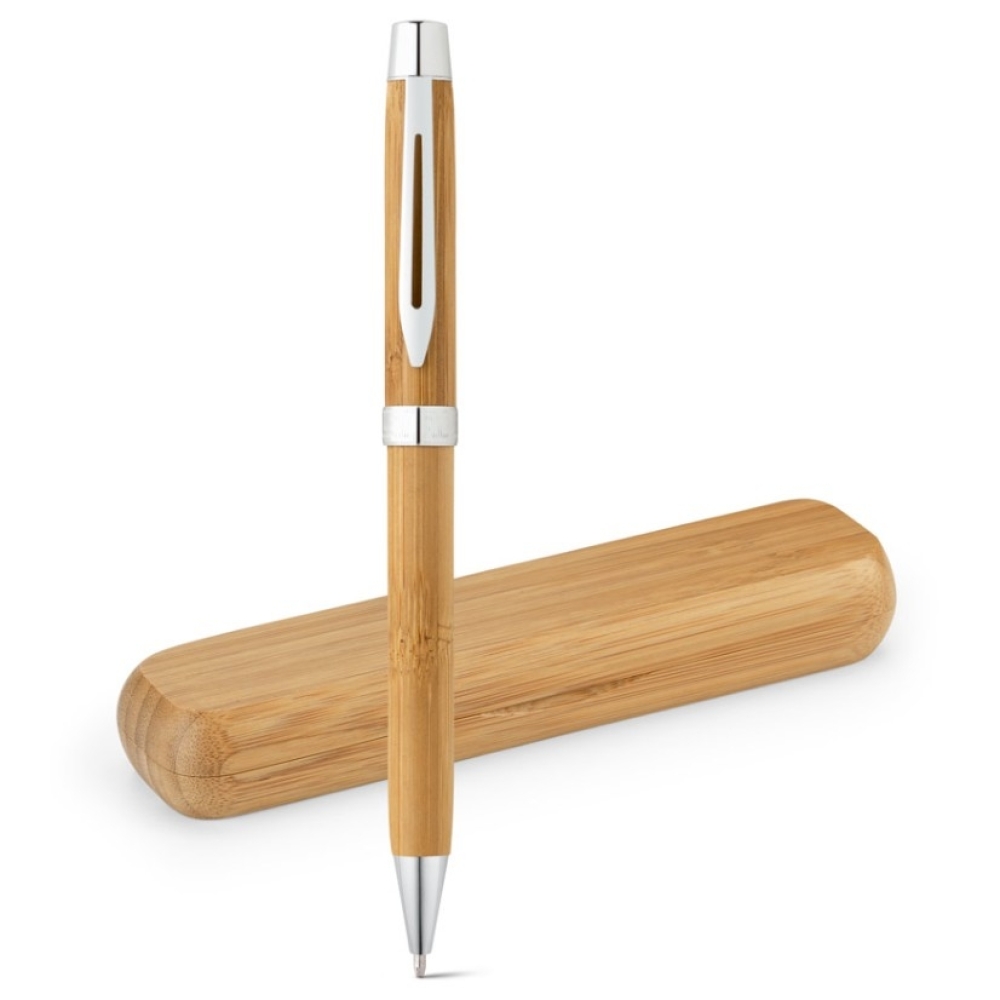 BAHIA. Esferográfica em bambu com mecanismo twist
