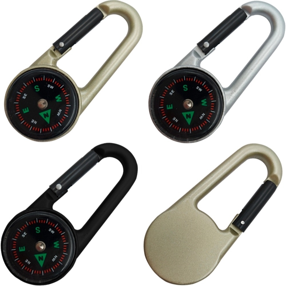 Bussola em Metal Com Mosquetão-BCSG-ZN01