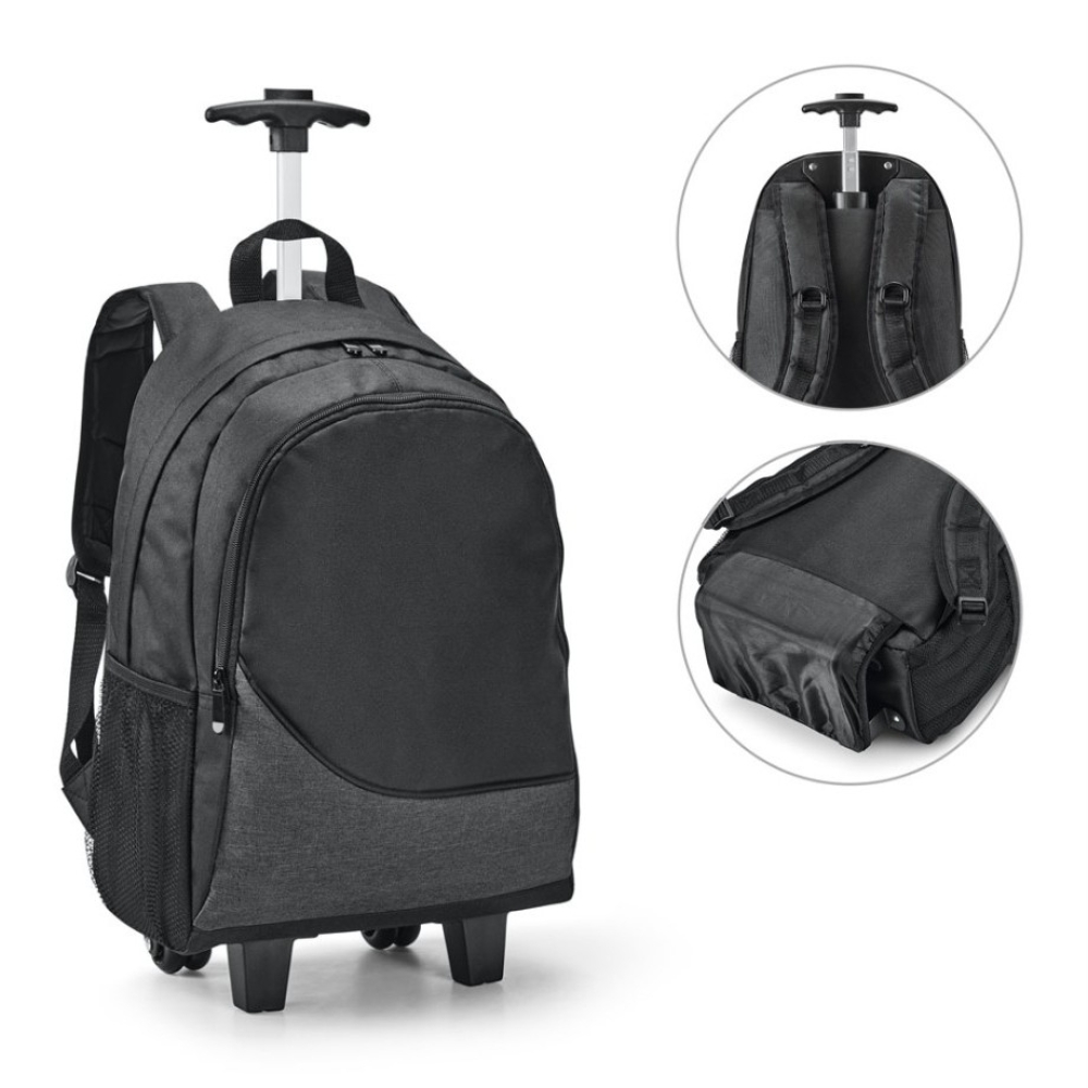 CARDIFF. Mochila trolley para notebook 15 6   em 300D