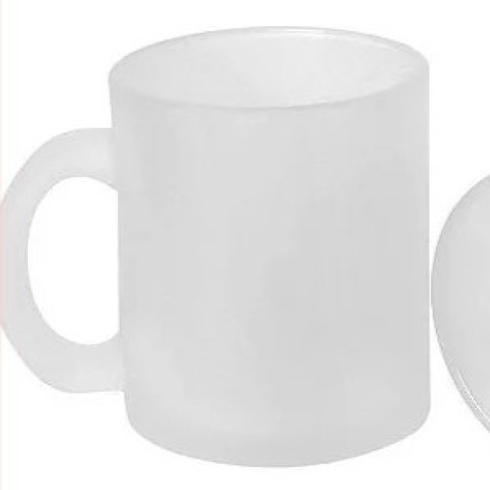 Caneca em vidro jateada -bcfvc25