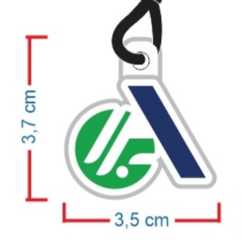 Chaveiro Emborrachado Personalizado-BCHAV002