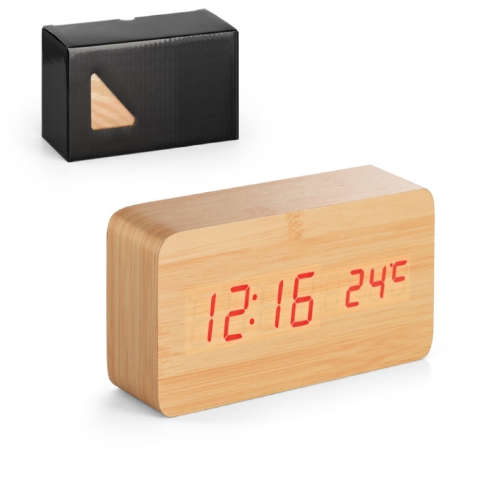 DARWIN II. Relógio de mesa em MDF