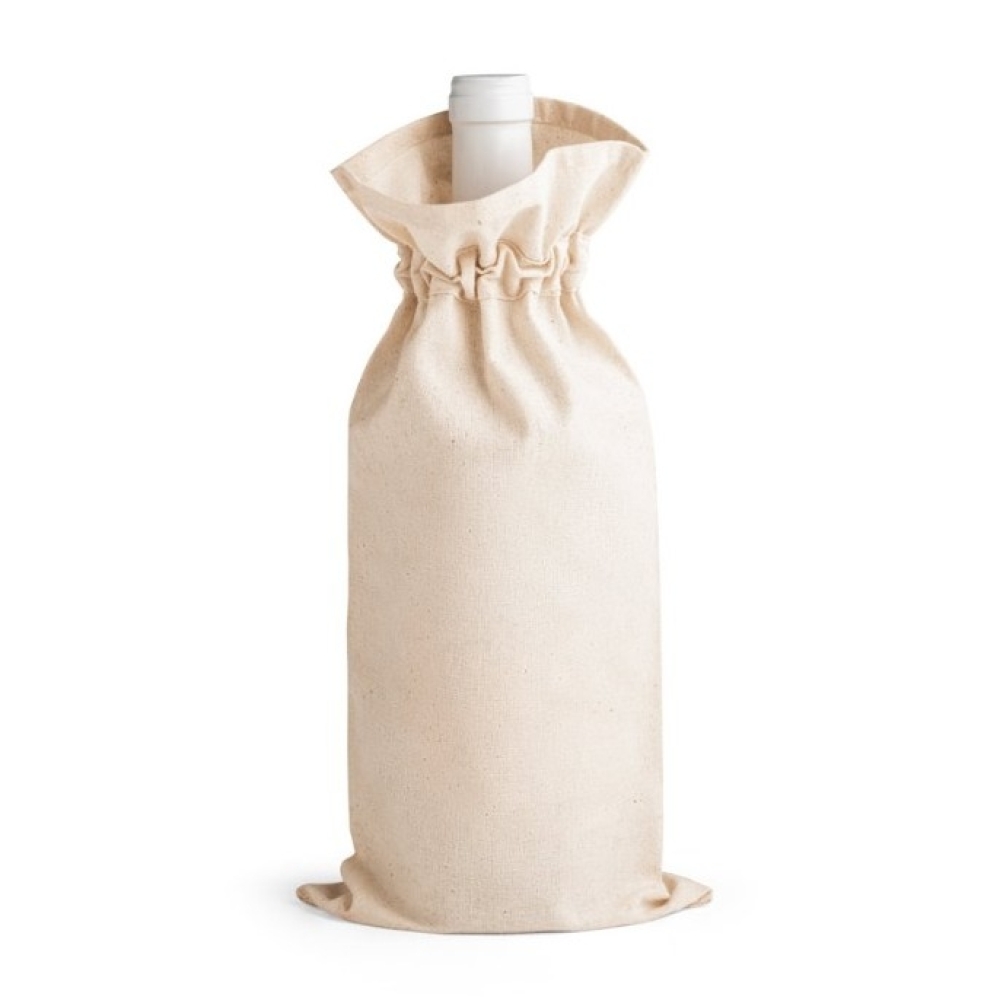 JEROME. Sacola para garrafa em 100% algodão(180 g/m²)