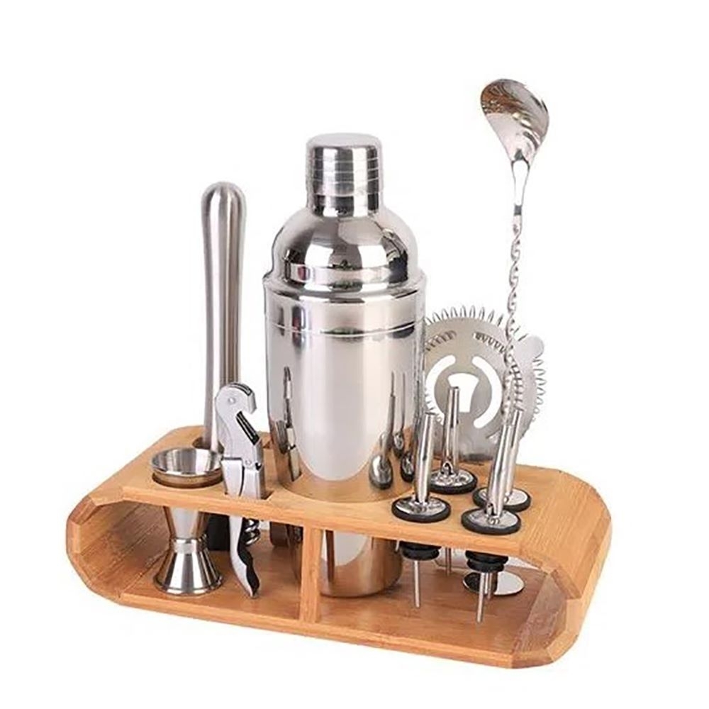 Kit Bar 12 Peças Inox Coqueteleira 550ml Barman Caipirinha-BC-60607