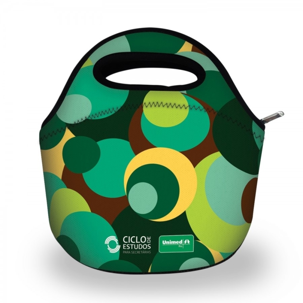 Lancheira Térmica Personalizada em Neoprene-Lancheira Neoprene