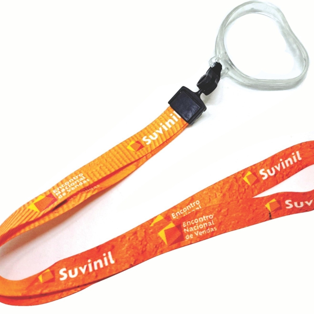 PORTA COPO SILICONE TRANSPARENTE C/ MOSQUETE-BCDSK-00077