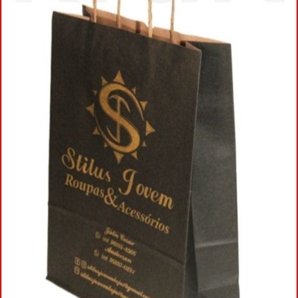 Sacola kratf colorido -sk-02