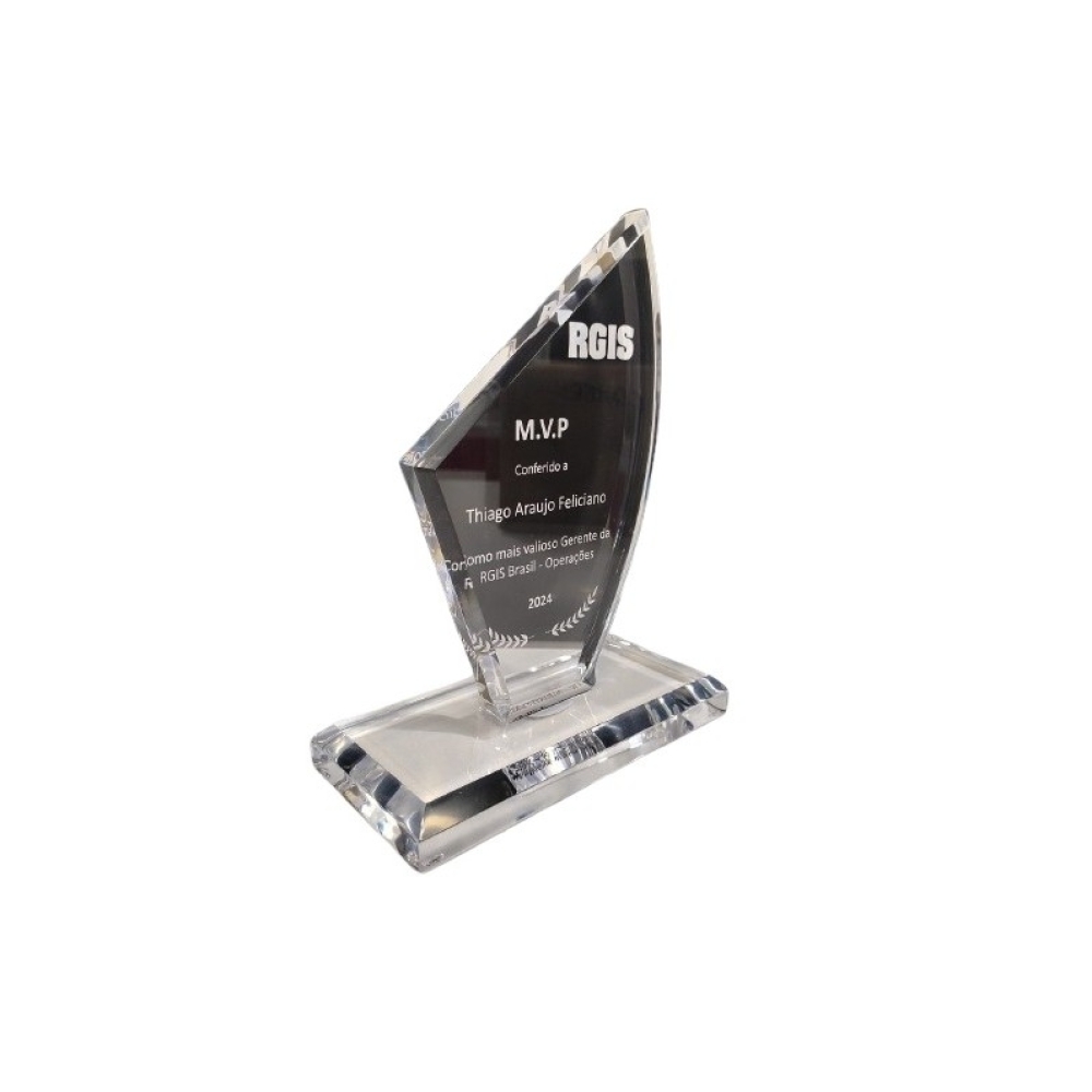 Troféu Corpo Cristal 20mm - 17x12cm Base Cristal 20mm 15x8cm-BCPL-0003