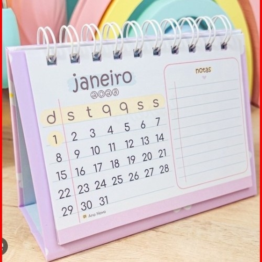 calendário de mesa espiral -bccalendarioespiral 