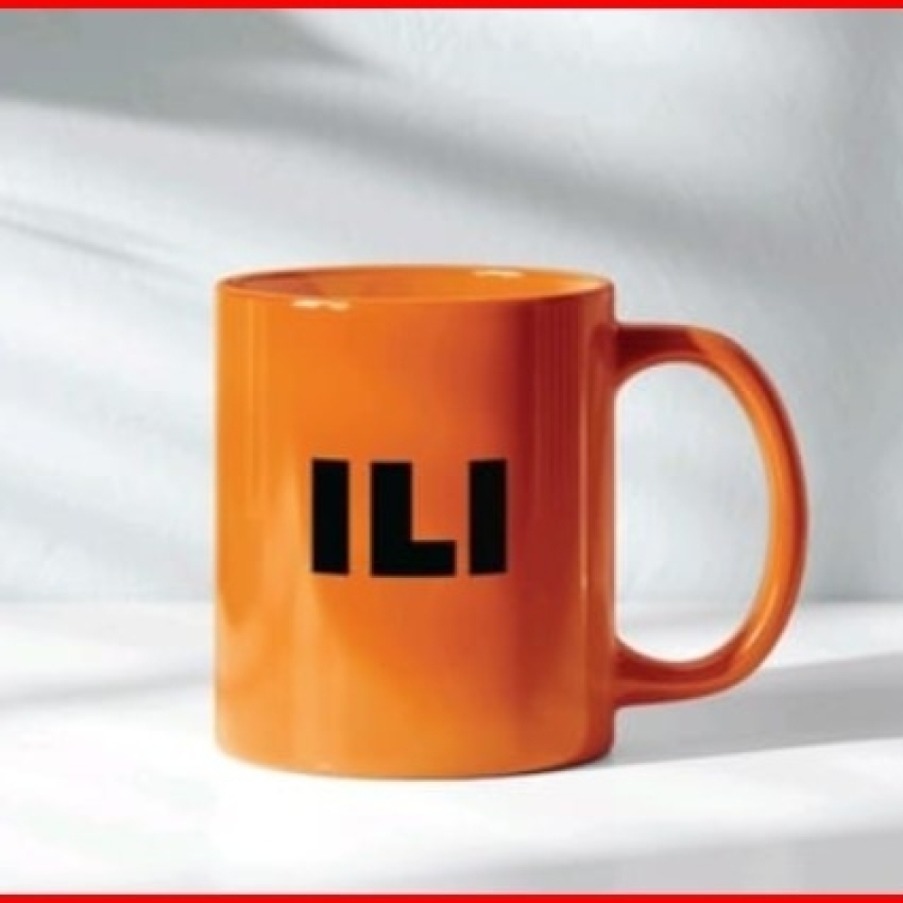 caneca porcelana laranja 300ml -bccanlar123