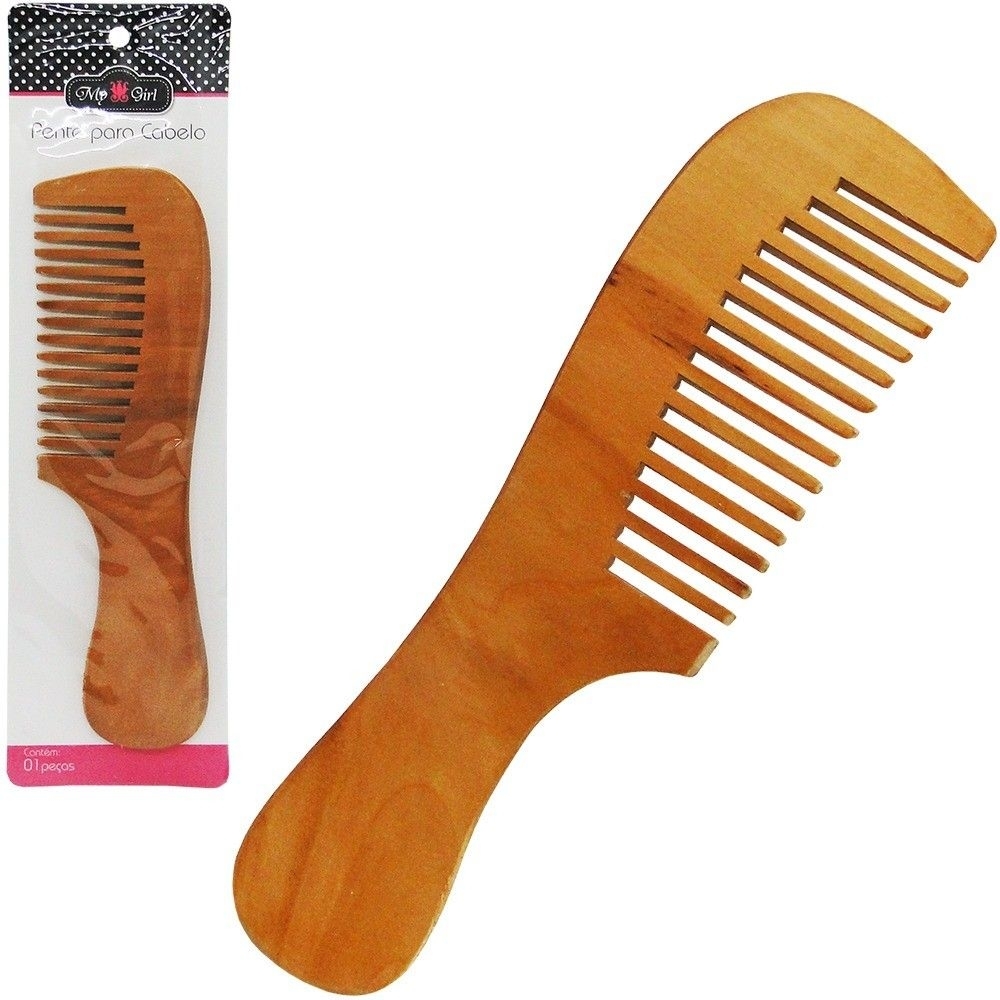 pente em madeira com cabo  -bcpentecabo